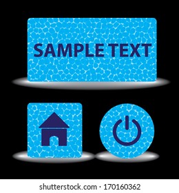 water texture banners eps10