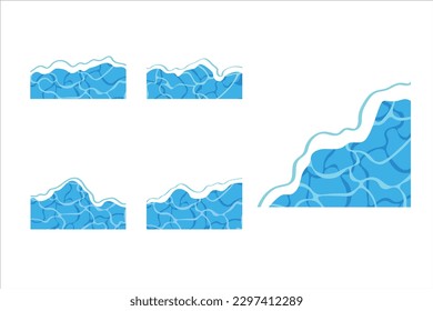 Water Texture Ripple Vector Design