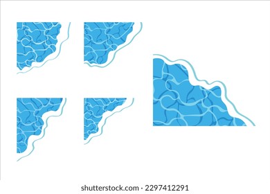Water Texture Ripple Vector Design