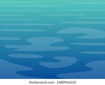 Diseño de ilustración de fondo azul de río de superficie de textura de agua