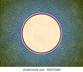 Water themed aged frame with styled bubbles