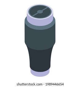 Water thermo cup icon. Isometric of Water thermo cup vector icon for web design isolated on white background