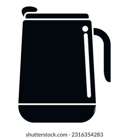 Water thermo cup icon simple vector. Coffee mug. Travel flask