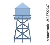 Water tower icon clipart avatar logotype isolated illustration