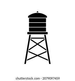 plantilla de diseño de icono de torre de agua vector ilustración aislada