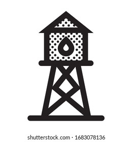 Torre del Agua. Icono lleno de puntos.
