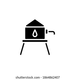 Water Tower icon in vector. Logotype