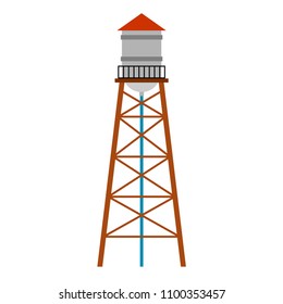 Water tower isolated  Water  bearing tower  Vector illustration