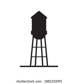 Water tower logo design template vector illustration