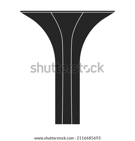 Water tower vector icon.Black vector icon isolated on white background water tower.