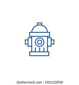Water tower,hydrant  line icon concept. Water tower,hydrant  flat  vector symbol, sign, outline illustration.