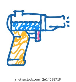 water toy child doodle icon sketch vector. water toy child sign. isolated symbol illustration