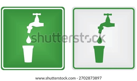 Water traffic sign. vector illustration	
