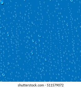 Water transparent drops seamless pattern.