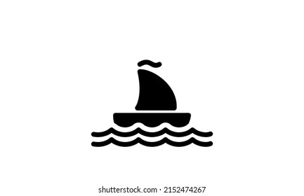 water transportation icon with white background