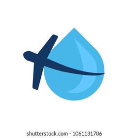 Water Travel Logo Icon Design