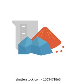 Water treatment and chemical icon.