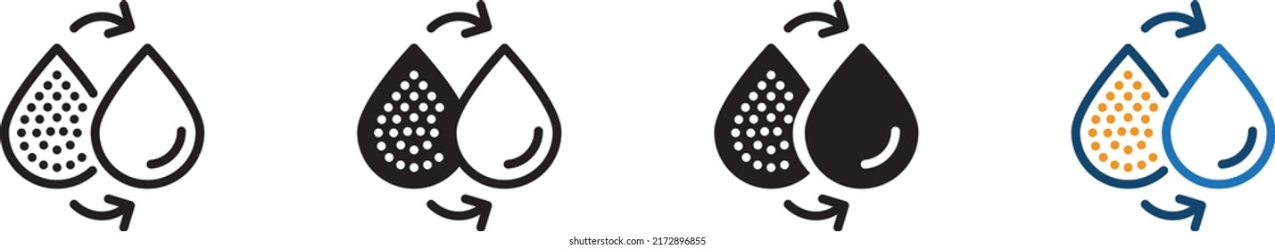 Water treatment icon , vector illustration