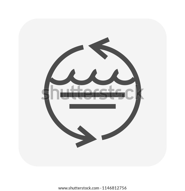 Water Treatment Process Icon Water Treatment Stock Vector (Royalty Free ...