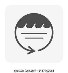 Water treatment vector icon concept design.