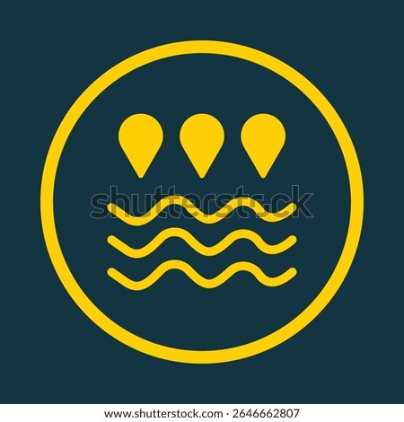 Water trendy vector art design fascinating amazing design colorful useful illustration.eps