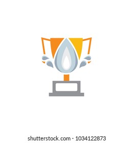 Water Trophy Logo Icon Design