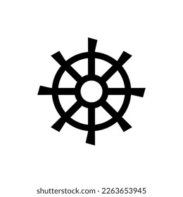 Water turbine spin power vector logo design