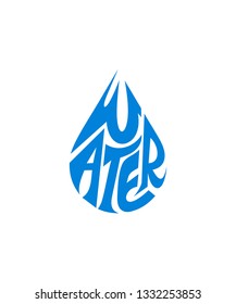 Water typography design
