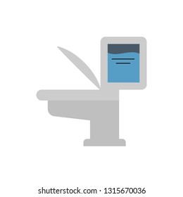 Water usage and water closet vector icon design.