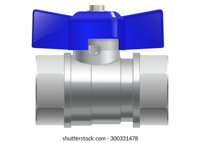 Water valve. Vector illustration isolated on white background