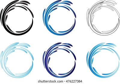 water vector design icon set