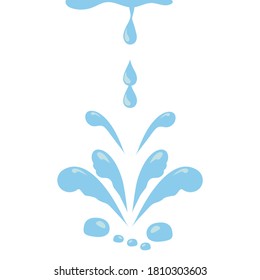 Water vector elements, tears, drop of water