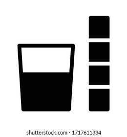 water vector glyph flat icon 