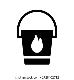 water vector glyph flat icon 