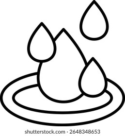 Water vector icon. Can be used for printing, mobile and web applications.