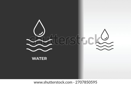 Water Vector, Icon Or Logo Sign Isolated Symbol Illustration