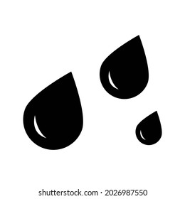 Water vector icon. Rain illustration sign. weather symbol or logo.