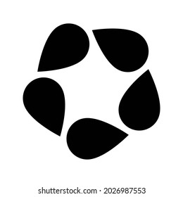 Water vector icon. Rain illustration sign. weather symbol or logo.