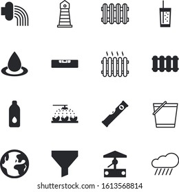 water vector icon set such as: map, navigation, field, sprinkling, protect, central, safe, plumbing, purchase, harbor, laboratory, save, sports, coast, lawn, pot, spraying, tear, spout, storm, old