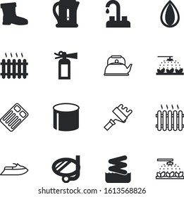 water vector icon set such as: leaky, party, snorkeling, long, jet, outdoor, mask, boat, extreme, shape, fun, cute, foot, relax, recreation, diver, pot, medical, food, autumn, sunbathing, exterior