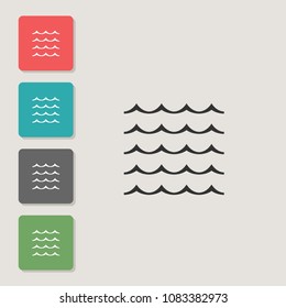 Water - vector icon. Symbol for web, infographics, print design and mobile UX/UI kit. Vector illustration, EPS10.