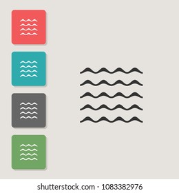 Water - vector icon. Symbol for web, infographics, print design and mobile UX/UI kit. Vector illustration, EPS10.