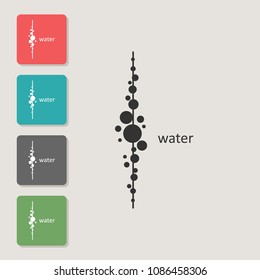 Water - vector icon. Symbol for web, infographics, print design and mobile UX/UI kit. Vector illustration, EPS10.