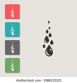 Water - vector icon. Symbol for web, infographics, print design and mobile UX/UI kit. Vector illustration, EPS10.