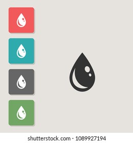 Water - vector icon. Symbol for web, infographics, print design and mobile UX/UI kit. Vector illustration, EPS10.