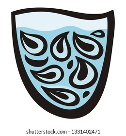 Water. Vector illustration