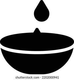 ilustración de Water Vector en un fondo transparente. Símbolos de calidad superior. Iconos vectoriales de glifos para diseño de conceptos y gráficos.