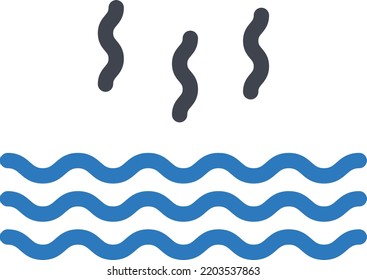 water Vector illustration on a transparent background. Premium quality symmbols. Glyphs vector icons for concept and graphic design.