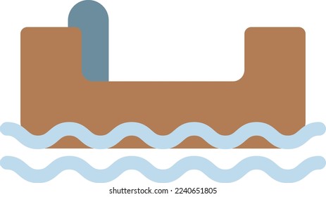 water Vector illustration on a transparent background. Premium quality symmbols. Line Color vector icons for concept and graphic design. 
