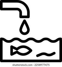 ilustración de Water Vector en un fondo transparente. Símbolos de calidad superior. Iconos vectoriales de línea delgada para el diseño de conceptos y gráficos. 